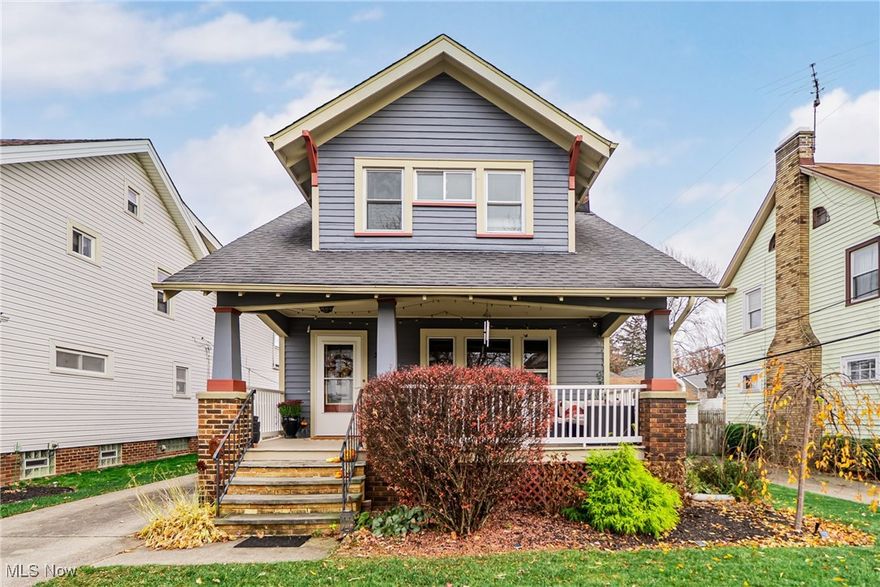 Right in the heart of West Park, where tree-lined streets and timeless architecture still matter, this colonial delivers the character you want and the updates you hope someone else already paid for. Step inside and the first thing you’ll notice is the flow—because in 2023 the wall between the kitchen and dining room came down, opening the space into a bright, modern layout that still respects the home’s original charm. The kitchen renovation is crisp and stylish, and yes, the original hardwood floors run throughout the rest of the house, tying everything together with that unmistakable West Park warmth. A newly added sliding patio door off the dining room brings in even more light and leads straight to the backyard—perfect for entertaining, gardening, or just unwinding. And speaking of practical upgrades, you’ll love the oversized mudroom off the back of the kitchen: whether storage or an extension of the kitchen it is exactly the kind of space you don’t realize you need until you have it. No mechanical worries here. In 2023, all HVAC equipment was replaced and the electrical service and panel were upgraded. It’s the stuff buyers never brag about but always appreciate. Upstairs, you’ll find three bedrooms, including one with its own outdoor balcony—your personal perch overlooking the backyard. The full bath is classic tile, clean and timeless. The basement is half-finished with another full bath, giving you bonus living space plus plenty of storage, including a generous fruit cellar tucked under the mudroom. Old homes rarely give you this much flexibility. Outside, the charm keeps rolling with a large front porch perfect for West Park people-watching, in back there are raised garden beds, multiple patio areas, a fully fenced yard, and a two-car garage. This is the sweet spot—historic character, thoughtful updates, and a neighborhood that just feels like home. In West Park, this one stands out in all the right ways.