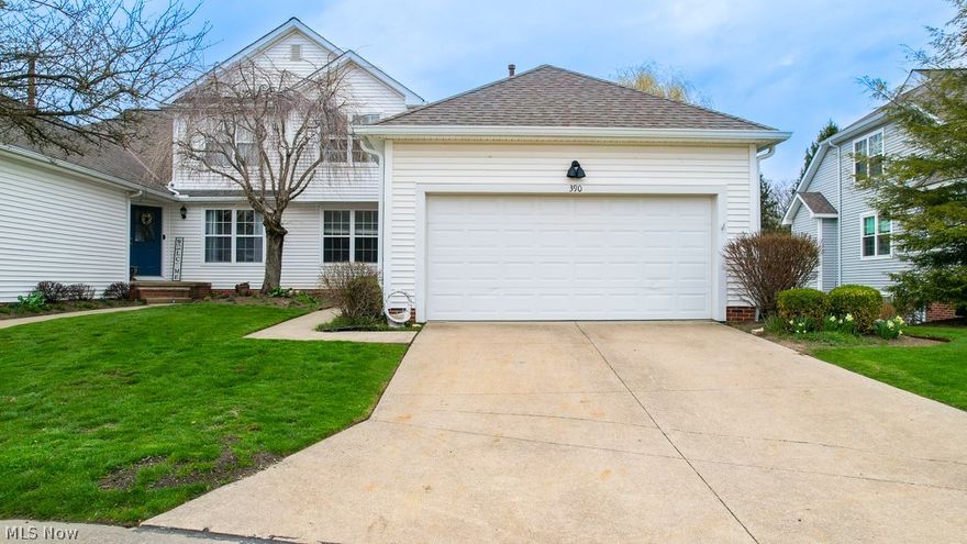 Stop scrolling, this is the one everyone asks about but rarely hits the market. Being in Hawthorne of Aurora is a lifestyle, not just a location. You've got access to the pool, tennis courts, recreation facility, and lake privileges to the 300+ acre Aurora Lake, and this unit puts you right in the middle of it. This bright corner condo features vaulted ceilings and natural light that hits the second you walk in. Nearly all of the carpet has just been replaced, giving it a fresh, move in ready feel. The first floor primary suite offers a beamed vaulted ceiling, newer carpet, and a true ensuite with a double vanity, soaking tub, separate shower, and a walk in closet that gives you real space. The layout just works with a functional kitchen, eat in area with a bay window, large dining space, and a pass through that makes hosting easy. Right off the foyer is a perfect office setup and a half bath for guests. The living room stands out with a gas fireplace, vaulted ceilings, exposed beams, and access to the deck overlooking a peaceful backyard where wildlife regularly passes through. The finished basement, completed in 2021, offers a true in law suite with its own bedroom, full bath, kitchen, living space, laundry, and walkout. And here's something many buyers don't realize yet, the former Geauga Lake site is being transformed into Aurora Park with green space, trails, waterfront access, and more planned. With over 3,200 sq ft, 3 bedrooms, 3 full baths plus a half bath, and an association that handles exterior maintenance, this is low maintenance living without giving up space. If you've been looking in Aurora, this is one you need to see.