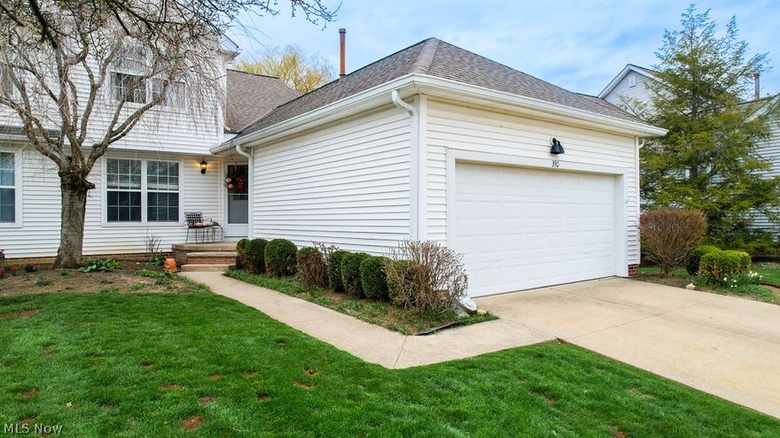 Stop scrolling, this is the one everyone asks about but rarely hits the market. Being in Hawthorne of Aurora is a lifestyle, not just a location. You've got access to the pool, tennis courts, recreation facility, and lake privileges to the 300+ acre Aurora Lake, and this unit puts you right in the middle of it. This bright corner condo features vaulted ceilings and natural light that hits the second you walk in. Nearly all of the carpet has just been replaced, giving it a fresh, move in ready feel. The first floor primary suite offers a beamed vaulted ceiling, newer carpet, and a true ensuite with a double vanity, soaking tub, separate shower, and a walk in closet that gives you real space. The layout just works with a functional kitchen, eat in area with a bay window, large dining space, and a pass through that makes hosting easy. Right off the foyer is a perfect office setup and a half bath for guests. The living room stands out with a gas fireplace, vaulted ceilings, exposed beams, and access to the deck overlooking a peaceful backyard where wildlife regularly passes through. The finished basement, completed in 2021, offers a true in law suite with its own bedroom, full bath, kitchen, living space, laundry, and walkout. And here's something many buyers don't realize yet, the former Geauga Lake site is being transformed into Aurora Park with green space, trails, waterfront access, and more planned. With over 3,200 sq ft, 3 bedrooms, 3 full baths plus a half bath, and an association that handles exterior maintenance, this is low maintenance living without giving up space. If you've been looking in Aurora, this is one you need to see.