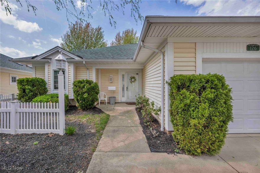 Ready to Make the Move to a 55+ Community? Welcome to this delightful 2-bedroom, 2-bath ranch condo located in the highly sought-after Legend Trail Village! Offering the ease of one-floor living, this charming home features a thoughtful layout designed for comfort and convenience. Step into a spacious foyer with a front closet. The Foyer  opens into a vaulted living room complete perfect for relaxing or entertaining. The open-concept design flows seamlessly into the kitchen, all appliances included, dining area, and a bright, cheerful sunroom. The primary bedroom includes a private full bath with skylights and  a walk-in shower. A generously sized second bedroom and an additional full guest bathroom with skylight, provide ample space for family or guests. The laundry room comes equipped with a washer and dryer for added convenience. Residents of Legend Trail Village also enjoy access to a community walking trail, enhancing the appeal of this serene neighborhood. Come see why this is more than just a home—it’s a lifestyle.