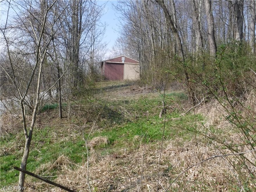 Excellent 17 acre hunting/recreation/mobile home site/ building site/ tillable farm field.......this property has it all, plus a fantastic hilltop view of the Blissfield Valley.  Good quality, All Ohio brand 30x48, drive-through, clear-span pole barn with separate driveway,
former mobile home site with septic and high volume reliable spring beside the home site. Small woods on the north side of hayfield and larger woods on the south side.  Hayfield is flat to gently rolling hilltop...wonderful building site. South woods has a very private old lane running through it with deer and wildlife trails crossing over it and down it. If you want a country property that has a multitude of benefits and just 1 mile off of SR 60, in Clark Twp, Coshocton Ohio, this is it.