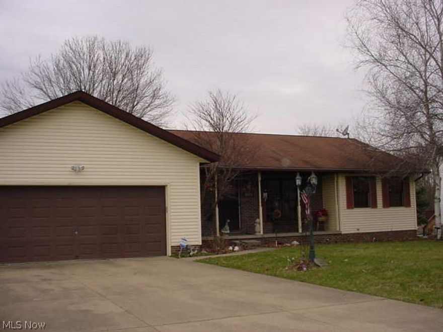 1991 one owner ranch on 1+ acres! 3 bed, 2 1/2 bath w/Florida room! Split bed, master bed w/bath (garden tub & shower) and walk in closet! 2 bed and full bath at opposite end! Open kitchen/dining/living room! Slider to Florida rm w/gas fireplace! 1st floor laundry! All appliances! Crown molding! Rear deck and storage barn w/electric! Finished basement, family room, office, craft room and storage area and workshop! Basement has 1/2 bath and separate shower! New AC 2014! Security system! 2 car garage and RV pad! Quality built!