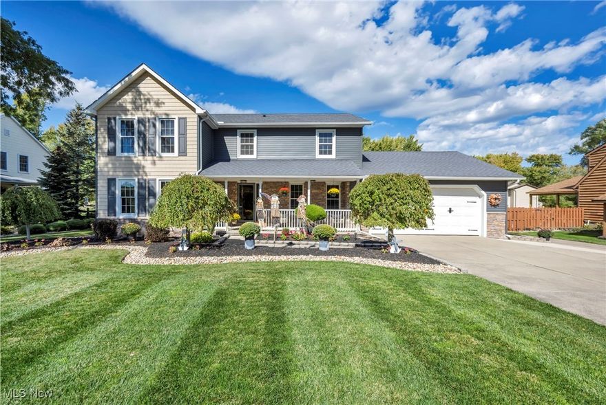 This incredible home has been beautifully updated and meticulously maintained. The kitchen is truly the heart of the home—bright and spacious with tile flooring, plenty of cabinetry, and open flow to the dining area with gorgeous hardwood floors. The adjoining family room offers a cozy fireplace and creates the perfect spot for relaxing or entertaining.
Upstairs, the master suite is a true retreat with a luxurious feel, while one of the bedrooms has been transformed into a custom walk-in closet. All bathrooms have been remodeled within the past 1–2 years. The finished basement features a remodeled bar area and built-in speaker system—great for movie nights or gatherings. The fully insulated 3-season sunroom can be enjoyed most of the year with a small space heater and overlooks the resort-style backyard.
Outside, enjoy a pickleball/basketball court, a pool with new liner and 5-year-old pump, a 12x14 gazebo with power and Bluetooth speakers, and a fully covered deck with ceiling fans and an electric 18x12 SunSetter awning. The 18x14 insulated shed with split air unit and rubber flooring is perfect for a gym or workshop. Front yard features new sod, with fresh seeding in the back, a sprinkler system, and professional drainage on both sides of the property. New siding, gutters, and stone accents were added just 2 years ago. A custom pond with fish completes this backyard paradise!
All appliances stay, including washer and dryer. HVAC approximately 8–10 years old with April Air, water heater new this year, and roof about 15 years old.
This home offers unmatched comfort, updates, and resort-style living—all in one amazing Mentor property!