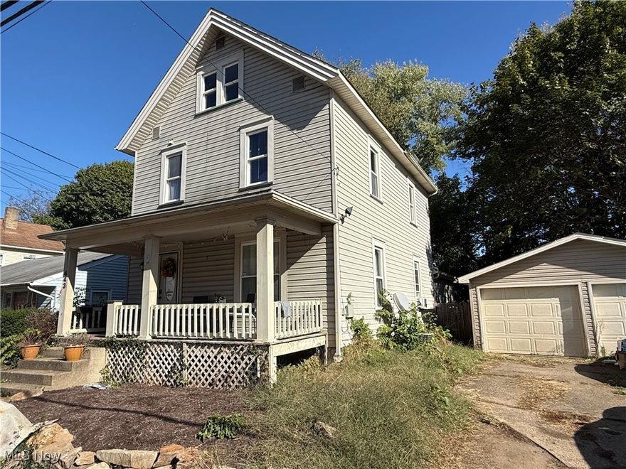 3-4 bedroom home with two full baths. Large addition on back of home with vaulted ceilings and skylights. First floor laundry and bath. Large fenced yard and 2 stall garage. Home needs some TLC and is subject to Bank Approval.