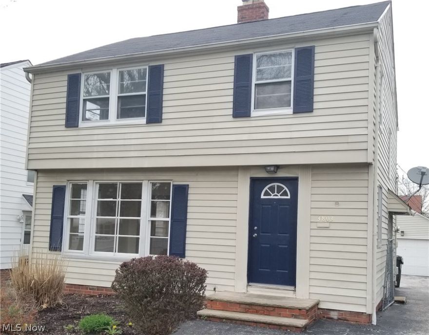 This well maintained home is looking for a new owner!  It is a spacious Colonial with an updated, eat-in kitchen, formal dining room, 3 bedrooms, 1 11/2 baths, finished basement and 2 car garage.  The kitchen has a built in dining nook, laminate flooring, ceramic tile countertop and back splash, along with stainless steel appliances.  There is a formal dining room that opens up to the living room with a fireplace.  Both have gorgeous hardwood flooring.  The second level has newer carpet (2018), three well sized bedrooms, and an updated bath.  The basement is finished and has glass block windows.  2 car garage.  This home will be point of sale compliant and the seller is offering a home warranty.