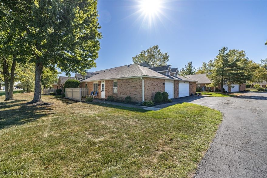 Welcome to 35282 Greenwich Avenue, a beautifully maintained ranch-style condo located in the quiet and desirable Muirwood Village community of North Ridgeville. This charming home offers the ease of single-floor, maintenance-free living with thoughtful touches throughout. Step into a spacious living room with a vaulted ceiling that adds openness and light to the heart of the home. The adjacent dining area and well-appointed kitchen provide a functional layout, perfect for both everyday living and entertaining. A versatile bonus room just off the main space can be used as a home office, den, or additional dining area. You tailor it to your needs. This condo features 2 comfortable bedrooms and 2 full bathrooms, including a private primary suite with its own en-suite bath and generous walk-in closet. The second bedroom is ideal for guests or a home workspace and is conveniently located near the second full bath. You'll also enjoy the convenience of in-unit laundry. Outside, enjoy a peaceful setting with well-kept landscaping, all taken care of by the maintenance company, including lawn maintenance and snow removal. The attached 1-car garage includes a separate storage room, offering extra space for tools, bikes, or seasonal items. Muirwood Village offers a welcoming community with access to amenities such as an in-ground pool, fitness center, and clubhouse. The location is located
close to shopping, dining, parks, and easy highway access for commuting. If you're looking for a low-maintenance, move-in-ready home in a quiet and convenient location, 35282 Greenwich Ave is the perfect fit. Schedule your private tour today!