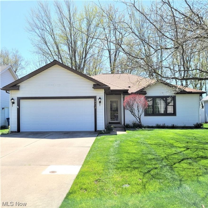 First floor living calling! Check out this three bedroom, two full bath ranch style home in desirable Valley Creek subdivision. This sprawling ranch has a large family room with vaulted ceiling, and a spacious eat-in kitchen that opens to the dining room. Two of the three bedrooms are very nice sized and both have walk-in closets. On the  adjacent end of the house is the master bedroom with a walk-in closet and a full master bathroom with his and her sinks. The first floor laundry room finishes out the first floor. There is a huge full basement with a large recreation area. Roof replaced in 2009, furnace in 2015. Hot water tank and other appliances are post 2006. The city point of sale has been completed and passed. This development is very quiet and close to schools, the freeway and everything that Eastlake has to offer!