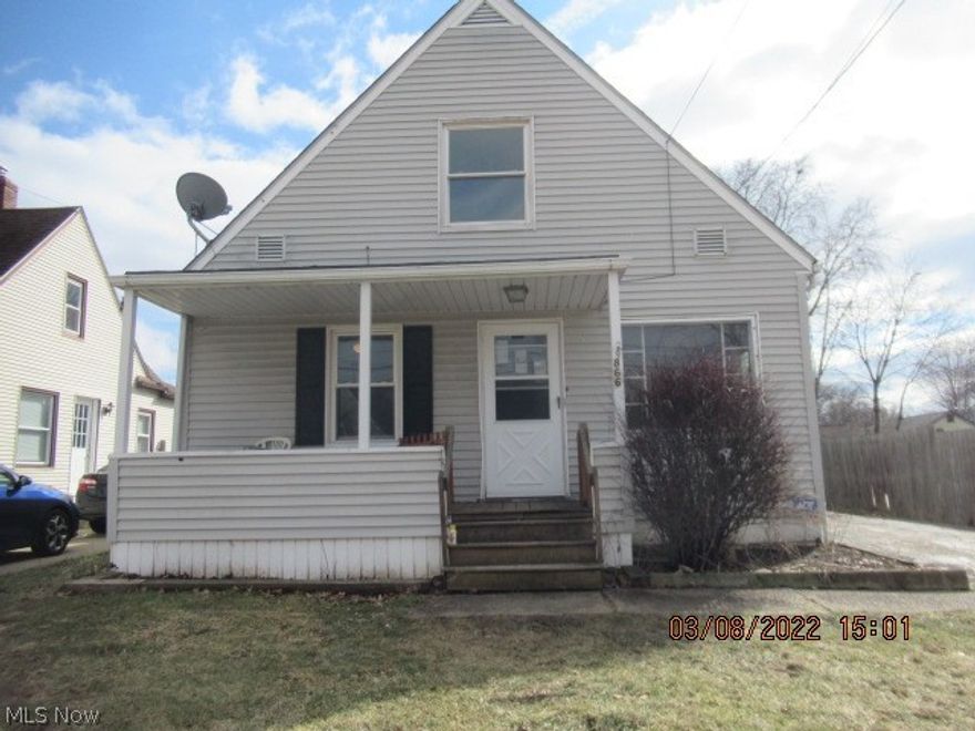 Cape Cod Design features a Large Eat In Kitchen with Slider to Back Patio, Two Bedrooms First Floor and Two Bedrooms Up. Nice Sized Back Yard Privacy Fenced and a Screened Porch off The Detached Garage. Full Basement could be easily finished for additional Living Space. Great Location near Freeways, Bus Lines, and minutes to All Area Conveniences and Amenities. Don't wait on this one, schedule your appointment today! The Property is to be Sold AS-IS. Agents see Broker Remarks for Offer Instructions and Requirements. All offers must be submitted by Buyers Agent as per Instructions Below!