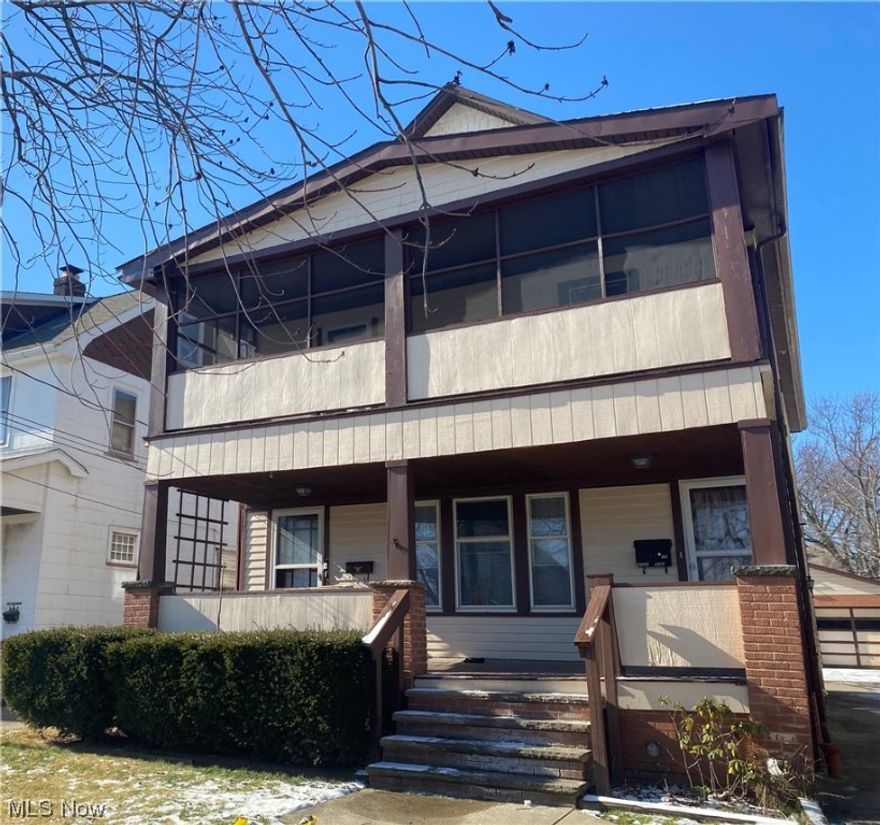 Welcome home to this 2 bedroom 1 bath first floor rental unit! Located near downtown, Ohio city, Lakewood, and Edgewater. Central to everything greater Cleveland is known for! As soon as you walk through the front door there's a spacious living room with natural light beaming through the front windows. You get a full size dining room perfect for entertaining. The kitchen has a ton of cabinet space with an oven and refrigerator provided. Beautiful hardwood floors throughout. 2 car garage located in the backyard. There is laundry hook up available in the basement for anyone wanting to bring their washer and dryer. Requirements include credit/background check, good payment history, no pets, no smokers. Owner pays sewer and water. Tenant pays gas and electricity.