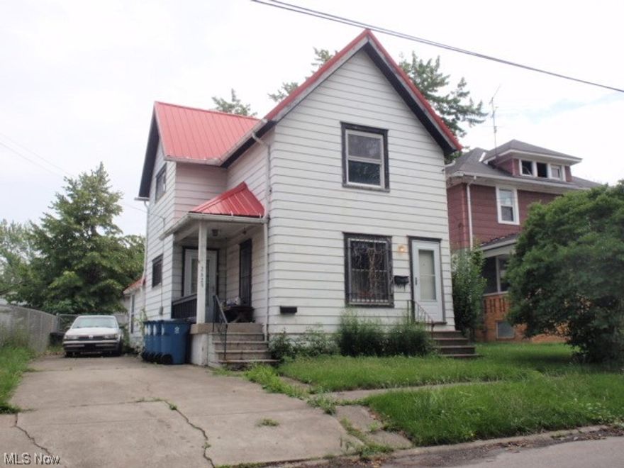 Aluminum sided colonial with metal roof.  The 2nd floor has some new drywall, but still needs some finishing.  The full bath is on the first floor off the kitchen.  Chain link fenced yard and inground concrete pool, but pool has not been used for some time.  This is an "AS IS" SALE.  Seller cannot make any repairs.  USE CAUTION - The inground pool is not covered.  Homestead reduction has already been added to the tax figure shown herein.