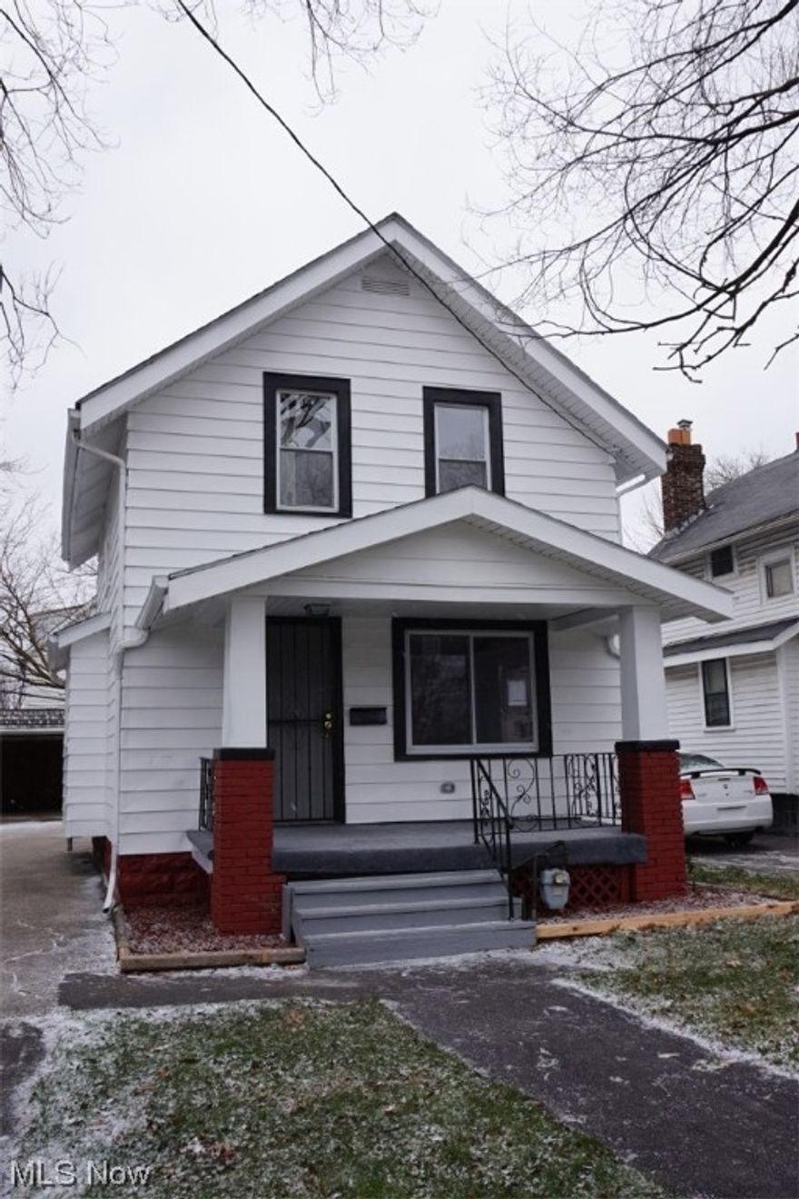 Welcome Home! This wonderful 2 bedroom, 1.5 bath Colonial is waiting for your personal touches.  Updates include a new roof (complete tear-off in 2023), front entry & security doors (2023), some replacement windows, laminate flooring throughout, new sink, vanity, toilet & fixtures in the full bathroom, new electrical panel & breakers, newer furnace & water tank, The spacious kitchen has ample storage and could hold a small table & chairs. The 2 bedrooms are spacious as is the full, unfinished basement.  Your new home offers a shortened commute to downtown and surrounding communities via easy access to Interstates 71, 90, & 480 as well as the Turnpike. Don’t hesitate on this one!!