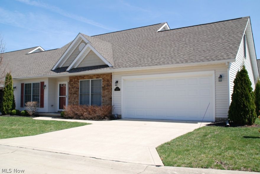 Built in 2006. Like new. Shamrock built Cape with loft on second floor and bonus room over garage. Bonus room could be 3rd bdrm, just need to add a closet! Large open floor plan. Kitchen opens to living room. Loads of counter space and cupboards. Breakfast bar with two bar stools that will stay, plus dining area in kitchen. First floor laundry. All appliances stay! First floor master bedroom with walk-in closet plus large double closet and private master bath. Neutral paint and carpet throughout. Attached 2 car garage. Sliding patio door of dining room lead to private patio. Minutes to Rt. 2, near park and pool, close to Willoughby Sports Center and minutes away from Historic Downtown Willoughby.