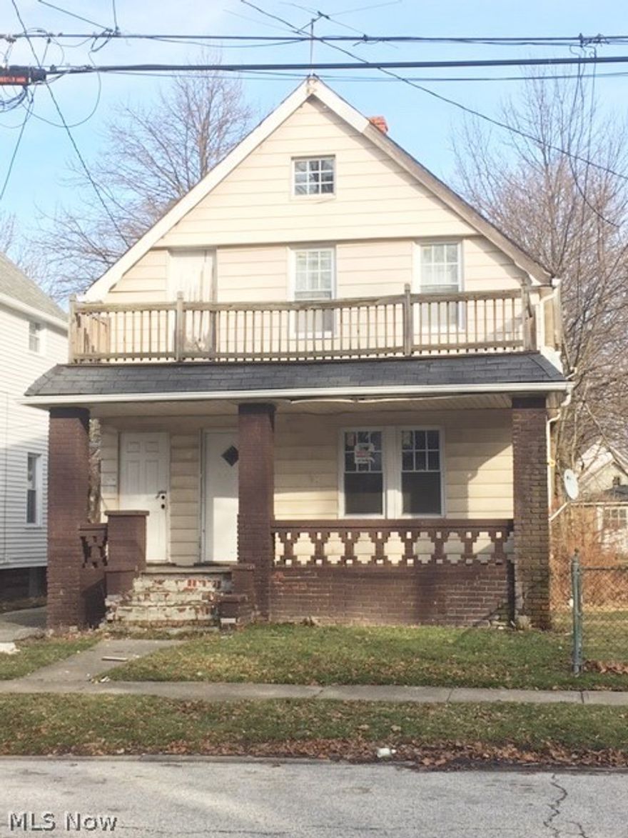 For Sale! Wonderful Colonial Duplex with two units! Each unit has private entrances, 2 bedrooms and one full bath, nice kitchen size and living room and private porch or balcony areas to each unit! Nice sized lot with nice big 3 car garage! Great investment, easy rehab! Won't last long! Contact today for details!