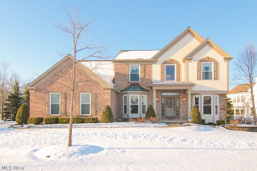 Welcome home to 6306 Huffington Circle Avon OH, centrally located in the community of Highland Park.  This super sharp colonial has everything you need for your next home purchase.  An entire page of updates/upgrades is available upon request, but this impressive 4 bedroom, 3 full and 1/2 bath home is worth more than a glance.  The first floor is home to a soaring two story foyer that is bathed in an abundance of natural light and sparkling wood floors,  a stately home office for the convenience of working from home, a formal dining room for holidays and special occasions, a cozy great room with a gas fireplace which walks right into the eat in kitchen boasting a breakfast bar, island, pantry and a breakfast nook.  A powder room and the laundry/mudroom complete the first floor.  The second floor is home to the master suite showing off cathedral ceilings, double walk in closets and full master bath suite.  The additional 3 generous bedrooms received wood flooring in 2016 and share the m