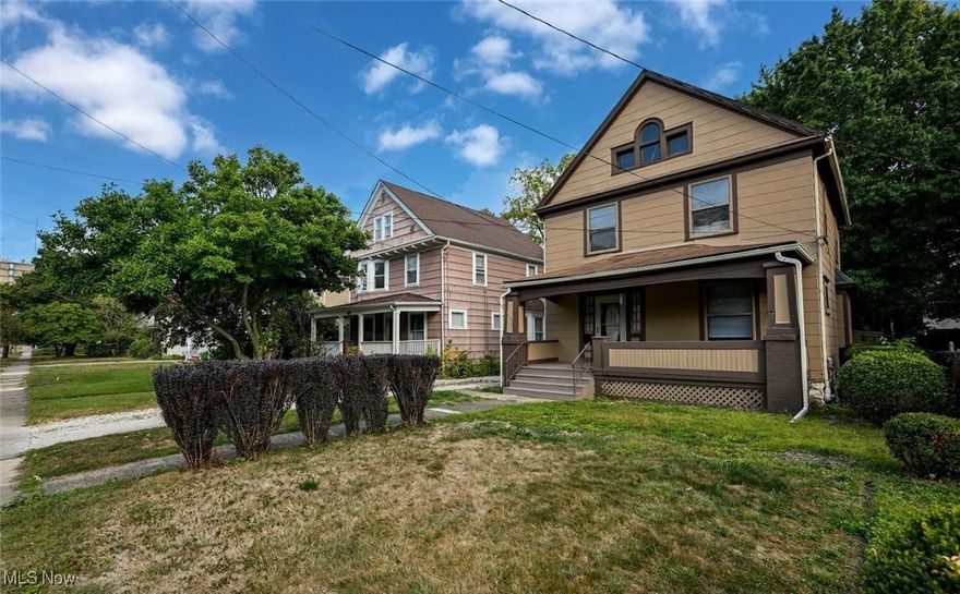 The heart of Highland Square! This old-world home offers 3 bedrooms, and 2 full bathrooms for sale in Highland Square. A mere 3-minute walk to Mustard Seed Market. This grand old home has ornate natural woodwork and a newly renovated retro kitchen with an expansive built in Pantry for storage. Newly renovated 1st floor full bathroom with a newer stand-up shower enclosure. The second floor offers 3 large bedrooms, one with a sink and antique cupboards for a possible den or poker room. There is also a second-floor deck with stairs to the ground level. The large second floor full bathroom offers a charming clawfoot tub with shower attachment with more built-in cabinets. The attic offers 2 rooms which could be additional bedrooms or study. Fenced in back yard enclosure for pets and one car garage with opener. Also on the property is a newer shed for lawn tools.
