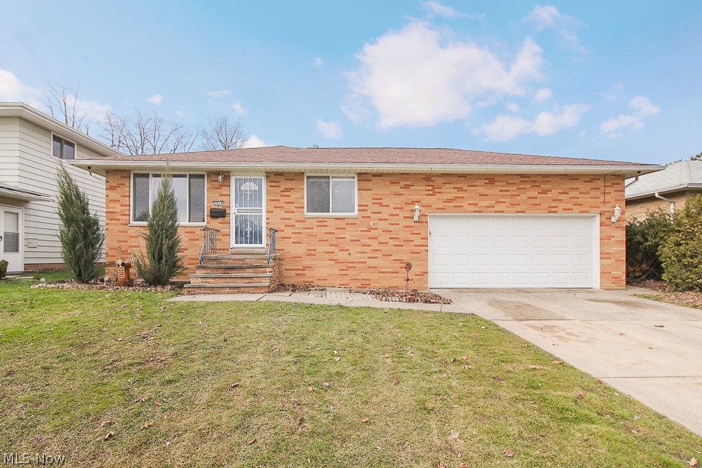 Welcome to this beautiful brick ranch style home. This home features 3 bedrooms and 2 full baths. A finished spacious basement with a potential 4th bedroom. This home features an attached 2 car garage with a newer driveway and roof. A private fenced in backyard. Great location. Close to restaurants, shopping and medical. Schedule your private showing today. This gem will not last.
