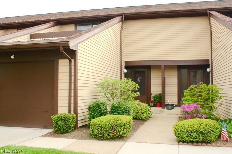 Beautifully Updated Townhome located in the Heart of Solon, off (Rt 91) w/in the private Assoc of Liberty Hill* This Condo Boasts 3 Flrs of Living Space, 2 Lg Bdrms, 1.5 Bths, 1 Car Attchd Garage, Private Patio & 2nd Flr Deck* Its Open & Modern Concept offers Natural Light & Care Free Living* The Front Entrance provides an open Foyer of Ceramic Flrng, a Beautifully updated 1/2 Bth w/ Granite Vanity & a carpeted Floating Staircase to the 2nd Flr* A Sophisticated Liv/Din rm Combo of Neutral Tones, Lg Window, FP w/ Hearth & Mantel & Sliding Patio Drs to a Private & Landscaped Courtyard* These rms couple a Spacious Updated Kit w/ ample Cuboard/Counter Space, Ceramic Flrng, nice Light Fixtures, Access to Garage & All Newer Appls* The 2nd Flr offers a Lg Mstr Bdrm, a spacous Double Dr Closet & Sliding Patio Drs to a Terrific & Open Deck overlooking the Front* This couples the Georgeously Updated Lg Full Bth (2013) offering Access from Both the Mstr Bdrm & Hallway* Lg Vanity w/ Dual Sinks & G