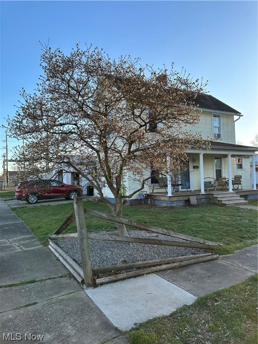 Ridgewood School District - this would make a great starter home. 
Sitting on a corner lot this home was built in 1900 but in very good shape. Let's start upstairs where there are 2 good sized bedrooms. Down to main floor where you will find the large kitchen/dining area + appliances that are new within the last 6 months + living room with a decorative fireplace + another room that is currently being used as a playroom and the bathroom. Next is the basement - main room has the laundry and furnace + there are 5 other rooms for storage + an outside entrance. The detached garage is oversized and is 2 cars deep with extra room + a wood burner + electric + a hook-up for a generator that could run the house + an extra storage room. If you don't like yard work, then this is the yard for you!