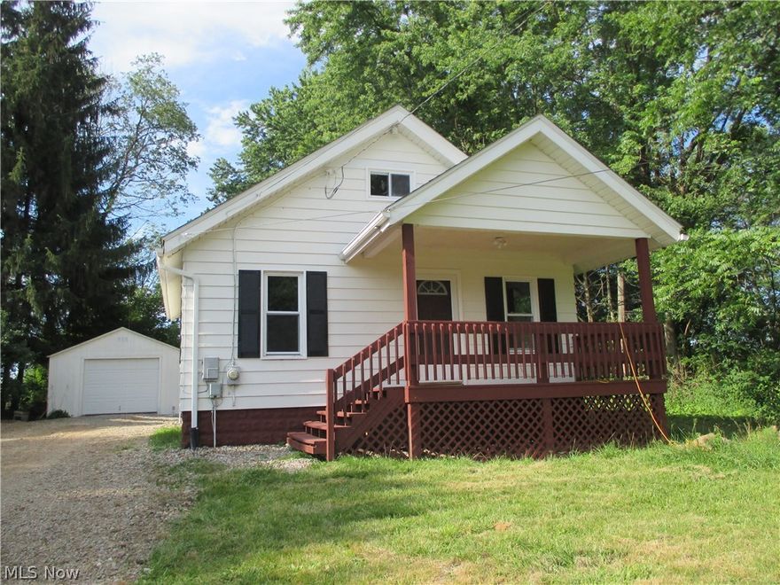 Home on secluded lot on quiet street has been remodeled for you to move in. 1200 square foot home features: detached 16 x 24 garage, large covered front porch, hardwood floors, new kitchen and bath, fixtures, new furnace, new hot water tank, plumbing. Roof installed 2016..great looking house won't last long. Don't miss this one!