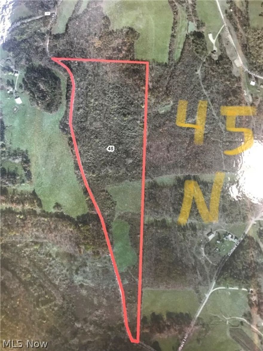 First time offered! +/- 45 vacant acres (subject to survey) of AEP Land in Noble County just west of I-77.  Mix of woods and open land with lots of road frontage.
Just 1hr 40 minutes from Millersburg, New Philly, Columbus. Excellent hunting/recreation land. All mineral rights transfer with the exception of oil/gas rights.