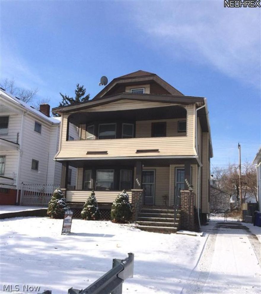 Opportunity abounds! If you are an investor looking for a new project or an owner who would like to rent one of the units and benefit that way this may be the home for you. This duplex is located close to the interstate for quick access to anywhere you need to be. With your ideas and some sweat equity this home can be a beauty. The original woodwork and built in window seat is only part of the charm this home holds. Each unit has 2 bedrooms and a bath. There is a finished third floor that also has 2 bedrooms and an additional living space so a larger family can benefit from the upper unit. There is a separate laundry in the basement for each unit. Cheaper than rent, this home can be yours.