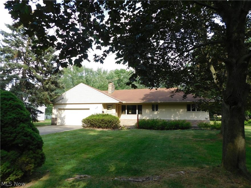 One Owner Home!! Welcome to this 3 bedroom ranch situated on nearly 3/4 acre! Relax in the large living room with a beautiful gas converted fireplace which is open to the dining area. Great for entertaining! Eat-in kitchen also has hookups for a first floor laundry. Upon entering the bedrooms you will notice the oak wood floors that extend under all of the carpet in the house. The three season Patio Room adds 12’ x 14’ to sq. ft. shown (unfinished). Thermal pane windows replaced 2016. Updated electrical in 2015. Mud room adds an additional 9'x12' space to garage. Large basement is divided into rec area, workshops and storage. Make this home your very own today! Sold as-is.