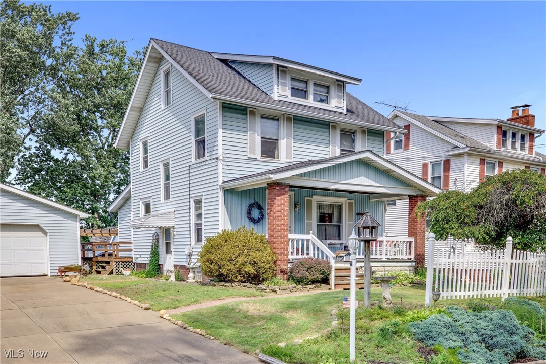 Welcome to 511 Woodland Avenue SW.....Located in the heart of North Canton, on a double city lot, this home has much to offer! From the moment you pull in the drive you will love the curb appeal this charming 1918 home boasts! As you walk through the front door a great sized living room welcomes you in with original woodwork and tons of natural light. A dining room with storage is just off the kitchen. The kitchen has been updated and offers more than ample cabinetry and features solid surface counters and includes appliances. A mud room with storage and a half bath are just off the kitchen. You can also access the deck, and backyard from the kitchen making it perfect for entertaining! Upstairs three great sized bedrooms share a tastefully updated bath. The attic is semi-finished making it great for storage or a bonus room. In the lower level therre is a good-sized family room, utility room, and storage. Outside you will find a detached oversized two car garage, patio area, pergola, and storage shed. Don't miss out on this charming home. Call your favorite realtor and schedule a private showing today!