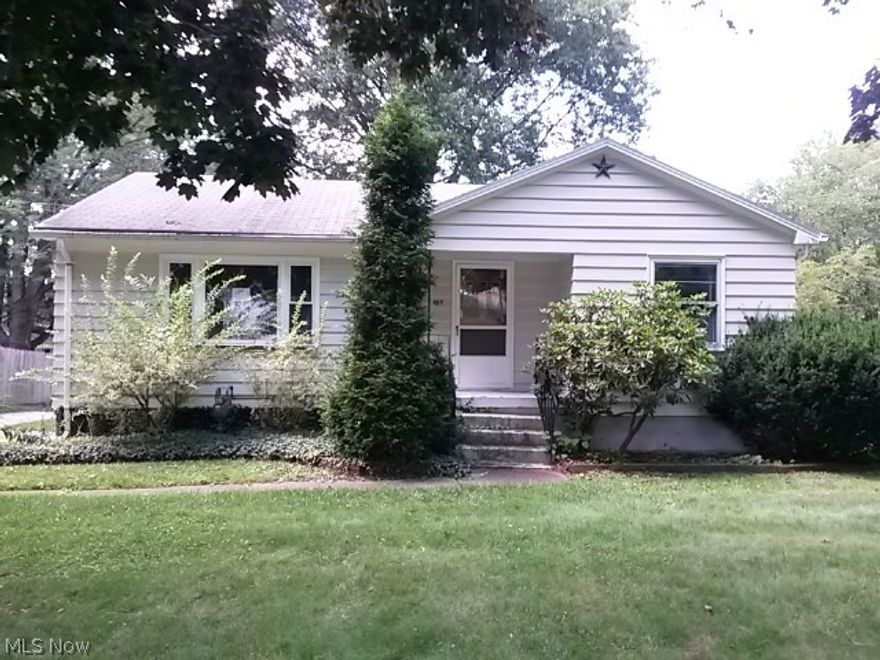 This two bedroom ranch is ready for you to call home.  good solid structure, large living room, kitchen / dining combo.  Updated flooring.  Full basement, large city lot, two car detached garage.  Located close to shopping and dining.   Won't last long!