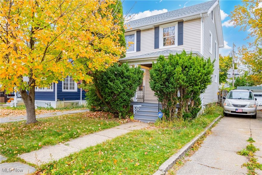 Welcome to 3555 W 123rd Street! This three bedroom, one bathroom colonial on a quiet street would make the a perfect starter home. When you first enter the home you will notice the hardwood floors throughout the living and dining room areas. In the kitchen you have easy to clean vinyl floors and quaint breakfast nook. Upstairs there are three spacious bedrooms all with ample closet space. The full bathroom also includes access to the second floor balcony. Third floor attic space is perfect for storage or to be finished and made into additional living space. Two car detached garage.