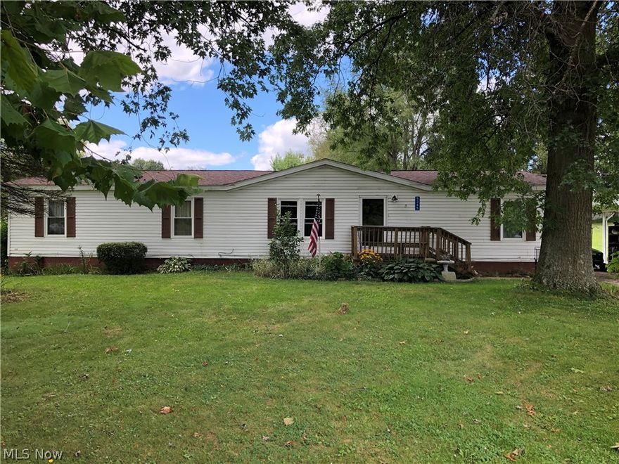 Don't miss the opportunity to see this beautiful two-acre country setting in East Canton!  This lot has a quiet, scenic & wooded view.  The home features all first-floor living with four bedrooms, two full bathrooms and a sunroom with a great view!  This unique open concept layout has a master suite with a large bathroom, two large living spaces, and bedrooms that provide spacious living.  Be sure to notice the second bathroom that has newer updates.  
Updates:  roof and windows 2018, well pump January 2019, furnace 2011, newer stove & dishwasher,  new insulation in ceilings.  **Septic needs replaced, selling as is** cash or may qualify for rehab loan