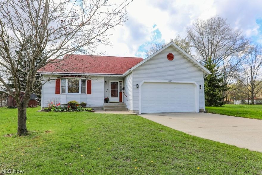 Welcome to 620 Walton Street in Ravenna, Ohio!
This cozy, well-maintained ranch home offers the perfect blend of comfort, functionality, and thoughtful updates-all situated on over half an acre across three parcels. The main level features 1,226 sq. ft. of inviting living space, complemented by approx. 750 sq. ft. of finished basement area-ideal for entertaining or relaxing. On the main level you'll find two nicely sized bedrooms, including a primary suite with its own private en-suite bath featuring jetted soaking tub, along with a second full bathroom for added convenience. The spacious living room is warm and welcoming, complete with a gas log fireplace. The eat-in kitchen showcases Kraftmaid cabinetry, a center island, stainless steel appliances, ceramic tile flooring, and a charming dining area with hardwood floors and built-in features.
The finished basement adds even more versatility with a second gas log fireplace, creating a perfect cozy retreat or entertainment space. There is also a workshop space!
Additional highlights include first-floor laundry, a two-car attached garage with opener, ample storage, and Nature Stone flooring, walk-up attic, storm windows, and a 10' x 20' three-seasons porch. Step outside to enjoy the patio and two storage sheds (one w/ Elec), offering plenty of space for outdoor living and storage.
The waterproofed basement with battery backup provides peace of mind, while recent updates-including all new LED lighting, updated outlets and switches, fresh paint throughout, gutter guards, a newer roof (approximately 7 years old), new sump pump with battery backup, and a new refrigerator-make this home truly move-in ready.
Conveniently located near downtown Ravenna and Kent, with easy access to Kent State University, NEOMED, The University of Akron, and major roadways, this property offers both tranquility and accessibility.
Don't miss your chance to own this charming and thoughtfully updated home-schedule your private showing today!