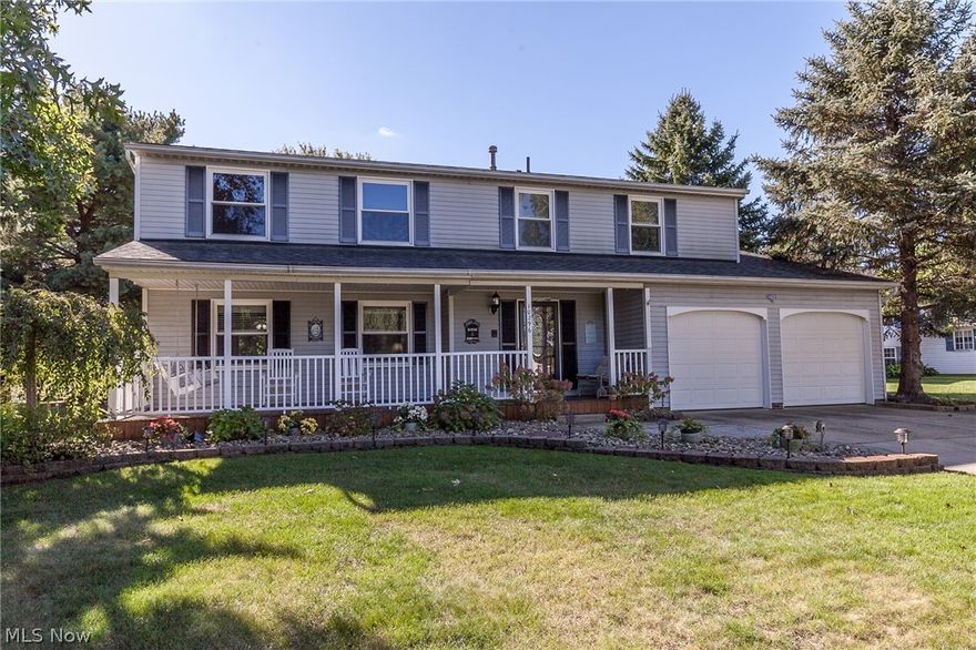 Don't Miss Out on this Beautifully Maintained Front Porch Colonial located in Heritage Estates! Freshly Painted throughout this 4 Bedroom Home with 1st Floor Addition of 2 additional Rooms/Bedrooms and Bath.  Perfect for In-Law Suite or Home Offices. Hardwood Foyer, Formal Living & Dining Rms w/Upgraded Laminated Wood Flrs. Side Bay Window and Sliding Glass Doors to Deck. Chefs Delight in the Oak Kitchen w/Hardwood Floor, Granite Counters and Cabinets Galore! Breakfast Bar and Pantry too. Kitchen SS Appliances stay. 1st Floor Laundry Rm w/Utility Tub & Cabinets. Relax in the Family Rm w/Laminated Wood Flr , Spacious & Bright. 1st Floor Addition includes 2 Bdrms w/Laminated Wood Flrs and Handicap Accessible Full Bath which is ideal as In-Law Suite or Den and Hobby Rm…You Decide!  2nd Floor you will find a Large Master Suite with Dressing Table, Walk-in-Closet and Full Bath w/Ceramic Tile Floor.  Three Bedrooms share the Hall Bath Complete with Jetted Tub.  Lower Level offers additional Living Space featuring a Recreation Rm, Updated Full Bath, Office/Bedroom/Exercise Rm and plenty of Storage.  The back yard is your own resort with Hot Tub, Deck, Pool Sunsetter and Private Wooded Yard. The two car garage has Hot & Cold Water w/Utility Sink.  Updates Include:  Roof 2008, Windows 2004, Windows in Kitch/Fam Rm/Addition 2018, Interior Paint, Carpet, SS Appliances, Laminated Wood Flrs, Deck w/Restore-4 and Home Warranty. Great House to Make Your Home.  Call Today to View!