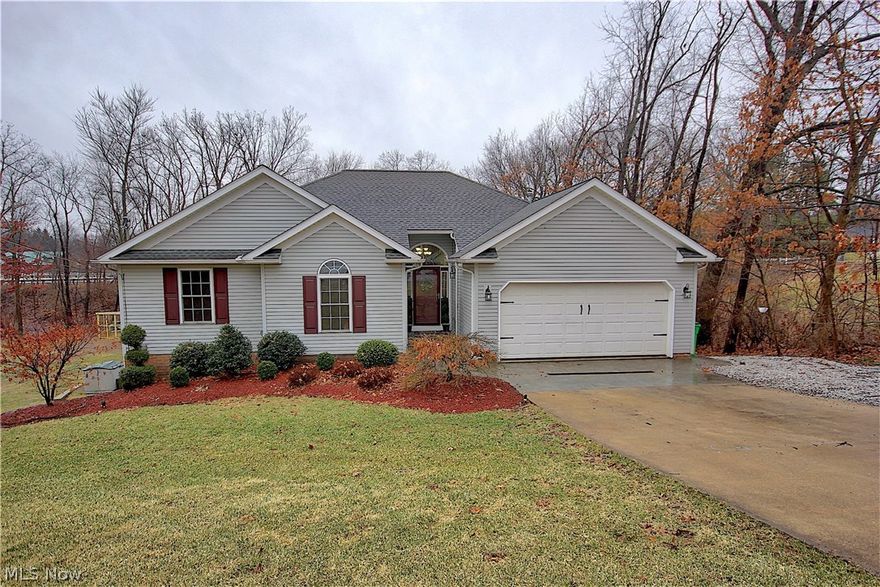 Ranch with a total of 2,524 sq.ft. of living and lower level walkout.  Located on a cul-de-sac. Inviting foyer with hardwood flooring which follows into a living room with oak trim, vaulted ceiling, palladium windows and a gas fireplace. Formal Dining has two entryways, perfect for entertaining. Kitchen is equipped with stainless steel appliances and Granite countertops. Lower level is plumbed and ready for a second kitchen with nice modern Faux wood ceramic tile. Spacious living room that is beautifully done and has option to have indoor/outdoor fireplace. Partially finished guest suite in the basement. New Dishwasher. Furnace & A/C unit 2015. Updated Double Softener System. Retaining wall and oversized patio 60x15 (2012). Above ground pool and hot tub.