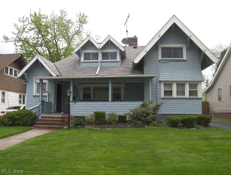 This lovingly cared for home is on the market the first time in 40 years! Incredibly spacious and impeccably clean, this home has plenty of room to spread out.  Great covered front porch for enjoying beautiful summer days. Huge living room has large picture window and a wood burning fireplace as the focal point. The formal dining room has 2 charming corner built-ins and sunny corner windows.  The kitchen has updated, pretty maple cabinetry for lots of storage.  Nearby is a cozy den/tv room/study.  A first floor bedroom (currently used as an office) and full bath round out the main floor.  Upstairs is the charming master bedroom, a second bedroom, full bath & walk in attic storage. Out back is an oversized 2 car detached garage with opener, concrete patio, space for a garden & privacy fence. Windows 15 yrs old, furnace 5 yrs old, hot water tank 2 yrs old.  Just move in and enjoy!