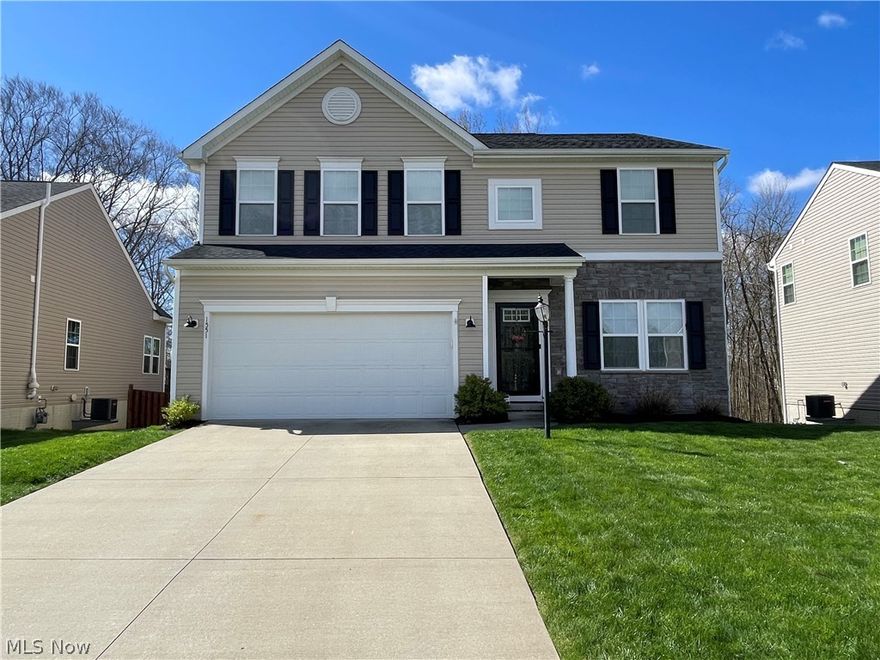 Welcome home to 1551 Crescent Dr in the desirable Meadow View Community. This newly built 4 bedroom 2.5 bathroom home has been meticulously maintained and is ready for you to move right in! As you walk inside, you’ll be greeted by the open and inviting foyer with loads of natural light and a large front room to enjoy. Leading to the heart of the home, a spacious living room features a gas fireplace and windows showcasing the tree lined backyard. This open floor plan also features a large eat-in kitchen that comes complete with white cabinets, granite countertops, tile backsplash, updated lighting, new appliances, and is finished off with a large pantry for additional storage. The kitchen opens up into the stunning morning room with vaulted ceilings and plenty of space to entertain. It also leads out to the large deck where you can enjoy your morning cup of coffee. As you continue to move around the first floor, you will find a recently updated half bathroom, and a convenient mudroom off of the 2 car garage. Moving up to the second floor you will find 4 nicely sized bedrooms, 2 full baths and the laundry room. The owners suite features a large walk-in closet and a brand new on suite custom bathroom featuring a double vanity with granite counter tops, jetted soaking tub, and a custom built stand up shower. The walk-out basement is finished adding additional living space for entertaining, an office, rec room, or gym! When you step out into the backyard, you'll find a large patio with elaborate landscaping, a deck, patio, fire-pit, concrete pad & privacy fence. This home sits in one of the most wooded home-sites in the community. Truly a must see! Schedule your private tour today!!