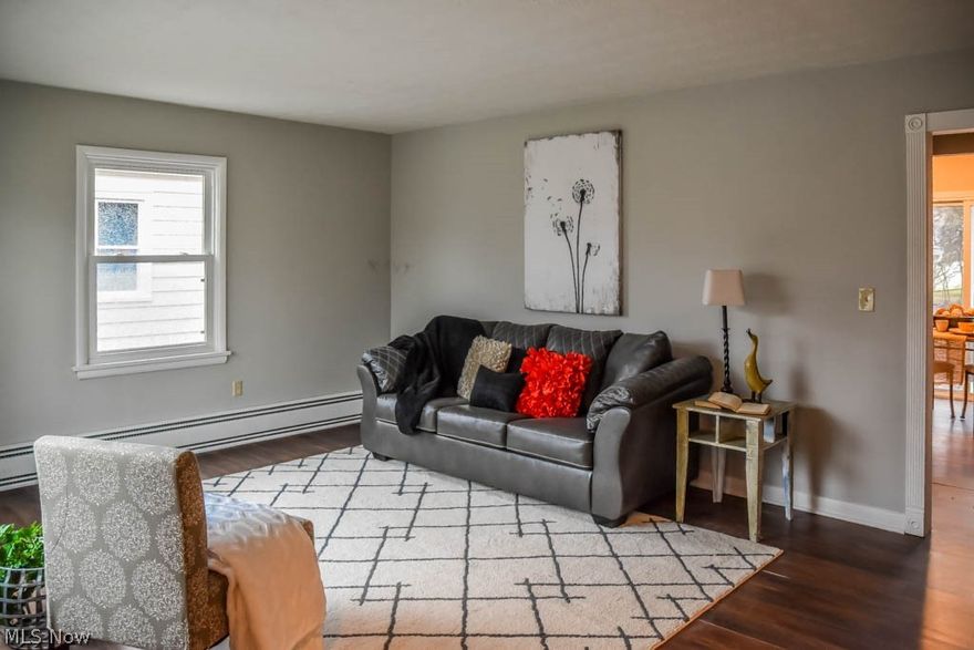 Completely remodeled 3 bedroom, 1.5 bath home in Ellet! New flooring, fixtures and fresh paint throughout! Spacious, sun-filled living room with a large picture window. Whip up your favorite recipes in the gorgeous eat-in kitchen with new white cabinets, stainless steel appliances, butcher block counters, subway tile backsplash and sliding doors to the backyard. Down the hall, there are 2 bedrooms and a full bath. The bathroom has been updated with a new vanity and fixtures. The master suite occupies the entire second level and boasts 2 closets and a renovated half bath. Tons of storage in the full basement. 1-car detached garage with a new door and extra parking. Enjoy a brand new A/C unit and a nice, deep backyard! Schedule a private showing today!