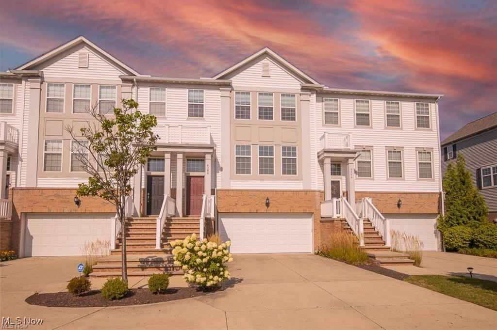 Stunning 4 bedroom Townhome in the Heart of Pepper Pike. Discover your dream home in the highly sought-after community of The Pointe at Sterling Lakes! This beautifully designed four-bedroom townhome offers a perfect blend of comfort and modern living, featuring a bright open floor plan with an abundance of windows that flood the space with natural light. As you enter, you’ll be greeted by a spacious kitchen that is a chef’s delight, complete with an island and breakfast bar, perfect for casual dining. The engineered wood floors seamlessly flow throughout the main level, enhancing the home's warm and inviting atmosphere. Equipped with stainless steel appliances, the kitchen is both functional and stylish. The dining room and family room combo boasts a cozy gas fireplace and sliding doors that lead to a lovely deck, providing a picturesque view of the backyard—ideal for entertaining or relaxing. Convenience is key with a powder room and a large storage closet on the main level. Venture upstairs to find your luxurious owner’s suite, featuring a fabulous bathroom with separate sink areas, a soaking tub, a spacious shower, and a generous walk-in closet. The second floor also includes large primary suite, 2 more a sizeable bedrooms, and another full bath. The walk-out lower level is a true gem, featuring a private guest room, which can also be used as a media room or a home office. Lower level offers patio access to green space, a full bath, and a laundry room. The two-car attached garage offers ample storage and ensuring you have everything you need for modern living. Located within the highly regarded Orange school district, this townhome is conveniently close to shopping, dining, and freeway access, making it the perfect place to call home. Don’t miss out on this wonderful opportunity—schedule your tour today!