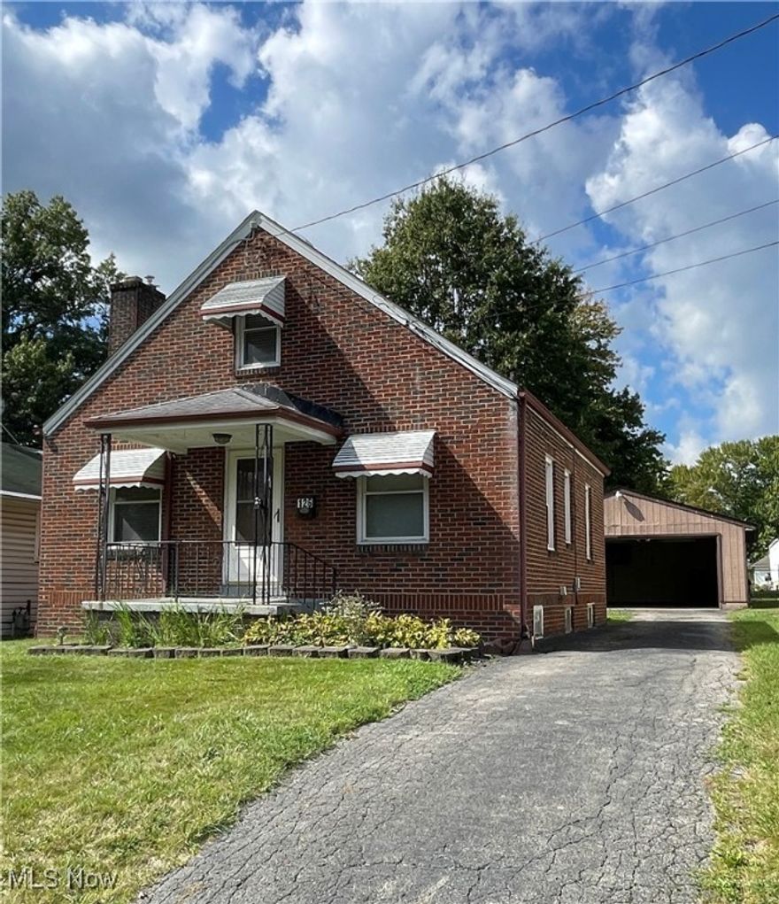 Welcome to 126 S Osborn Ave- an inviting 4-sided brick home featuring 3 bedrooms and 1 bathroom in a convenient location! This home combines classic character with details like a charming decorative brick fireplace in the living room, a large 2 car garage with a newer garage door opener, a second floor with lots of room for a bedroom/ loft and so much more.  The kitchen and dinette include a range and refrigerator.   Outside you will love the low-maintenance solid brick exterior, yard and space to entertain.  Conveniently located close to downtown and Campus, schools, all the great shopping next door in Austintown, and entertainment like Westside Bowl! This home is ready for your private tour and for YOU to make it your own!