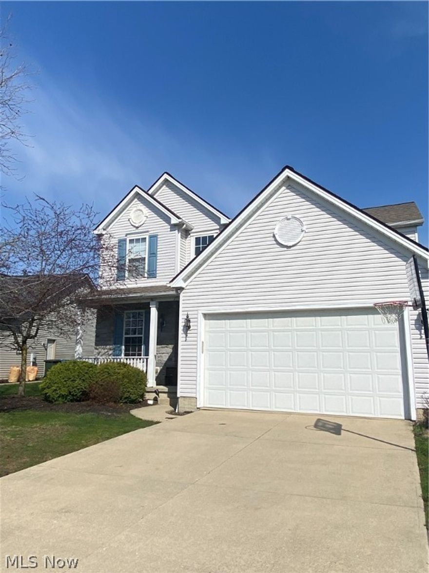 Charming 4-bedroom Colonial Home on a secluded street in one of the most sought after communities in Olmsted falls township Woodgate Farms (zero city tax). Warm your hands & heart by the fireplace located in the Family Room.  Dine in the large  kitchen or elegant sunroom.  Entertaining will be a delight on the 10 x 30  patio overlooking a 3 acre pond and naturalist delight. The fully finished basement adds space for your entertaining with adjacent in-home office , fitness room or storage, (endless possibilities!) Association fee is paid allowing buyer to access Woodgate farms association pool this summer. Basement has rough in for additional bath