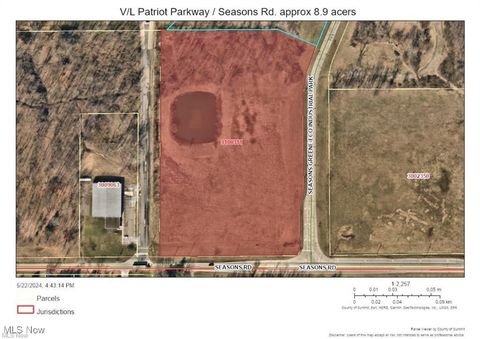 Vacant Land For Sale - V/L 3 (APPROX 8.95 ACRES) Patriot Parkway<br/> Hudson, OH 44236