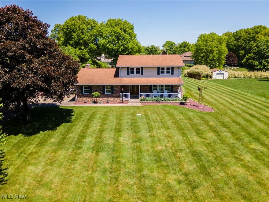 Welcome to your future home nestled in a quiet neighborhood in the Beaver Local School district with a brand new septic system! If you haven't yet driven by this gorgeous neighborhood, Old Farm Village is located in St. Clair Township and is worth the drive. This all brick lower level 3-bedroom, 2.5-bathroom single owner home boasts ample space for comfortable living, including a finished basement, perfect for cozy family nights or entertaining guests. Step outside to your own private oasis featuring an in-ground pool and plenty of  space for entertaining guests or simply unwinding under the sun. 

This home is pure quality construction with a full 6" thick concrete drive, triple paned windows, extra 9 1/4" insulation in all attic spaces, unattached garage trusses 16" on centers and 5/8" plywood on roof. It was stick built with plaster walls with both water filter then water softener. You won't find a more solidly built home. 

With a 2-car garage and a sizable 24x32 HEATED outbuilding connected to the home with a GORGEOUS winding concrete sidewalk you'll have plenty of room for storage or pursuing your hobbies. Enjoy the tranquility of your beautiful, quiet lot, offering a peaceful retreat from the hustle and bustle of everyday life.

Don't miss out on the opportunity to make this your new home. Schedule your showing today and start envisioning your future here!