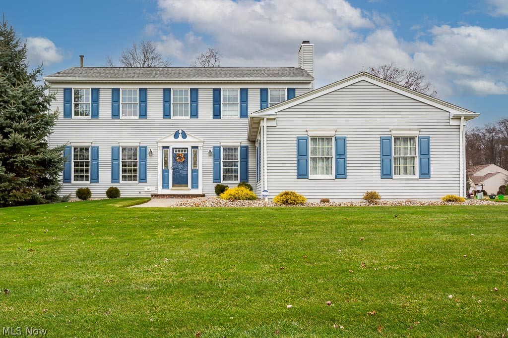 Welcome home! This inviting 4 bedroom colonial is located in the desirable Stonegate neighborhood in Medina Township (no city taxes!). You can buy with peace of mind, knowing this quality, Ken Cleveland built home has been meticulously & routinely maintained by the current owners. On the main floor you will find an updated eat-in kitchen that showcases granite countertops & smudge-proof appliances (which stay with the home), a powder room (with matching granite countertops), spacious family room with wood-burning fireplace, living room and formal dining room. Continuing upstairs you'll be impressed with the expansive owner's suite featuring a full bathroom and walk-in closet. 3 more spacious bedrooms and another full bathroom are also located on the second story. Newer plush carpeting added throughout. The lower level is a beautiful blank slate ready for your finishing touches! Energy efficient glass block windows allow for adequate natural light. Roof replaced in 2012. HVAC updated in