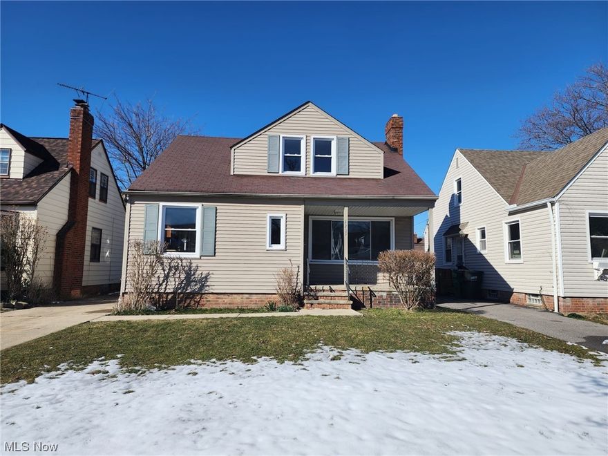 This beautiful Cape Cod house is ready to be your new home! Located in bustling South Euclid, this 4 bedroom house offers quality hard wood flooring, updated kitchen, updated carpet, and renovated bathroom! This house will go quickly!