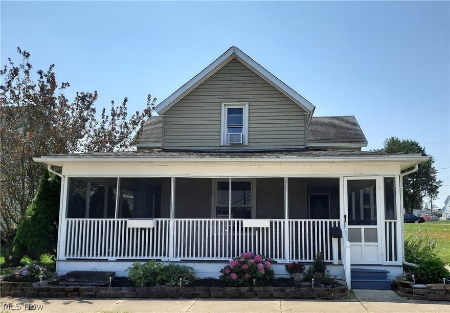 Check out this 2-story, 2 bedroom/2 bath Byesville home! This home is ready for a new family.  The first thing you will notice is the large covered and screened in front porch.  A great place to relax and have your morning coffee. Once you get past the porch you will be directly welcomed by a nice eat-in kitchen.  Directly off the kitchen is a full bathroom with laundry.  In the front of the home is the spacious Living room with newly exposed original hard wood floors and new pallet wall.  Next to the Living room is another spacious room, this room can be a Dining room or second Living room.  From this room you will head up the steps to the second floor.  You will first enter an open area, this could be a 3rd bedroom, office space or sitting room.  The first bedroom is spacious with a walk-in closet and built-in storage. To complete the second floor is a second bedroom and full bathroom with Shower.  Now we head back downstairs where you will find a spacious mudroom.  From this room yo