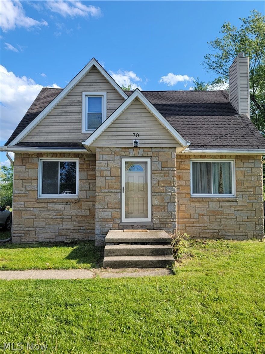 Welcome to 70 Britton St in West Salem! This 4-bedroom, 1.5-bath home offers large bedrooms, old charm throughout, a convenient mudroom, and a full walkout basement with potential for a 5th bedroom or additional living space. The kitchen features fresh paint and new flooring, giving the space a clean, updated feel. The 2-car detached garage with loft provides excellent storage, workshop, or hobby space, while the new furnace adds peace of mind. With in-town convenience, character, and hard-to-find functional space, this home is a great opportunity in West Salem.
