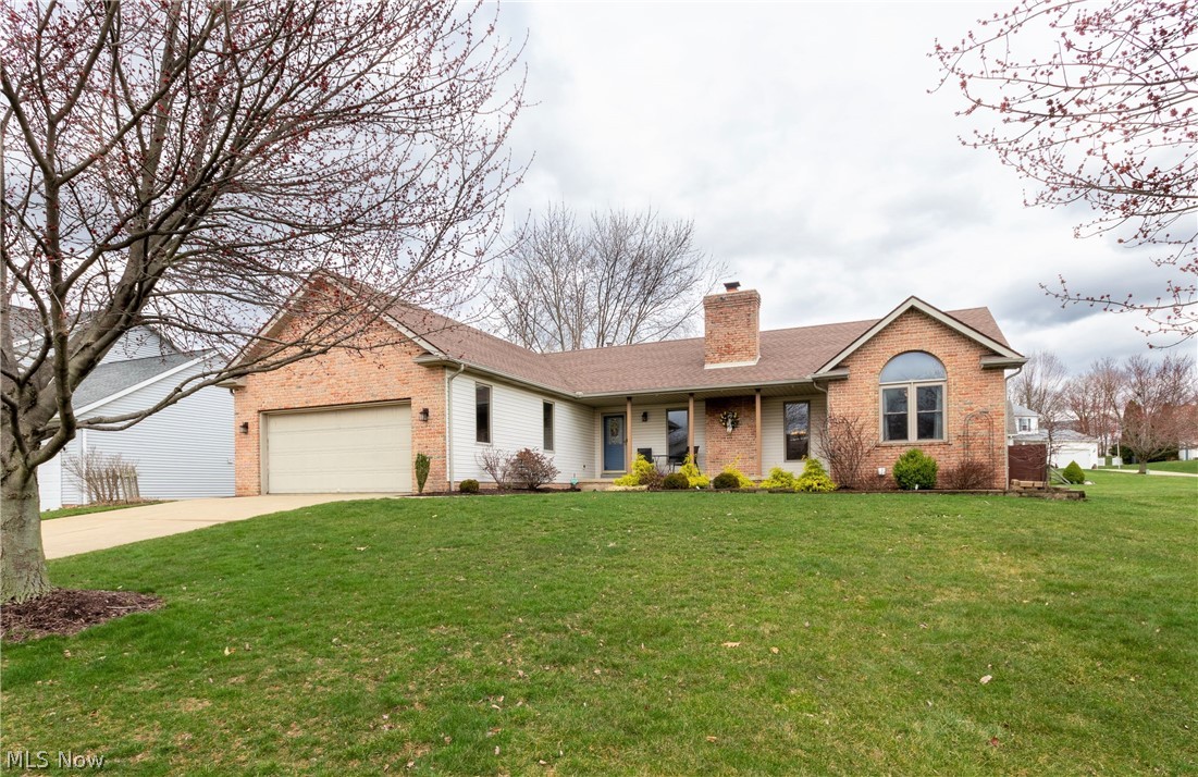 Welcome to 10990 Newbury Avenue NW in Uniontown! You will fall in love with this gorgeous 4-bedroom, 3-bathroom ranch; it has so many beautiful features from the inside, out! The living room, dining room, & kitchen are all open – making it a great place to socialize with family members or with guests. Lovely laminate hardwood floors cover the living room & dining room areas. Living room has vaulted ceilings, a fireplace, & two large windows overlooking the front yard. The kitchen has stainless steel appliances, lots of storage space, & a breakfast bar. From the kitchen, sliding glass doors lead to a wonderful sun room with Cathedral ceilings & two sets of sliding doors leading to the backyard. The Master bedroom is spacious with a renovated master bathroom featuring a soaking & a large custom walk-in tiled shower. Two additional bedrooms & a bathroom located on main floor. The basement is every entertainer’s dream. You’ll be amazed at the lower level kitchen area, which has a large sta