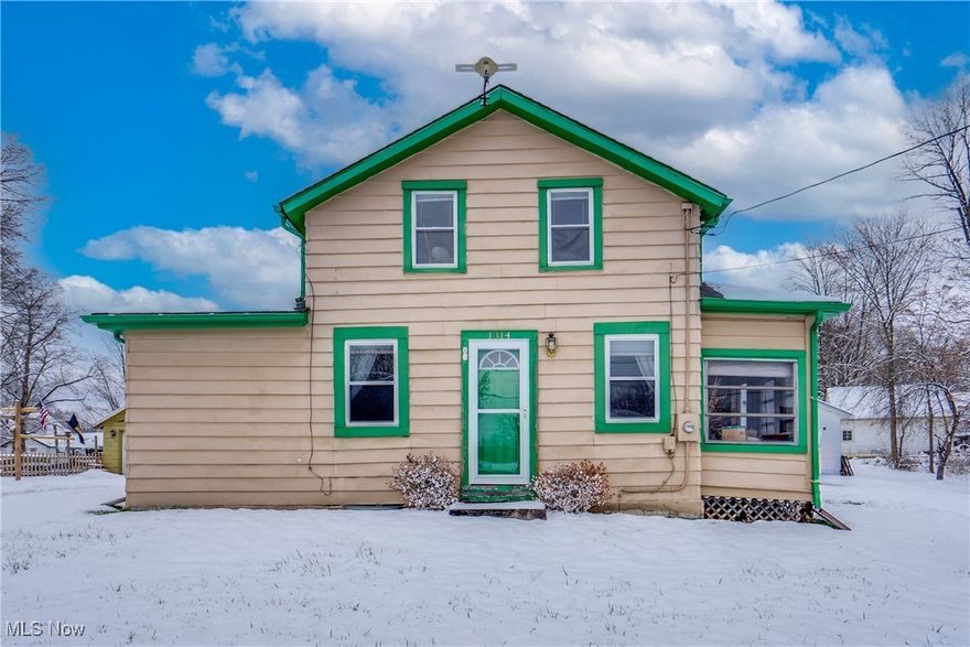 Welcome home to 1314 Bank St! From the front door, enter the living room, with easy access to the family room, which features a cozy pellet stove and access to the enclosed front porch. The galley kitchen comes with all kitchen appliances and access to the exterior. Down the hall, you'll find the first-floor bedroom along with the hall full bath, which has been updated with a walk-in shower. Upstairs, you’ll find a flexible layout with painted wood floors and two more bedrooms plus storage options as well—perfect for a home office, or guest space. The real showstopper is the detached 2-car garage. Fully insulated and finished, it boasts its own sub-panel, newer doors, and a pellet stove. Don't miss your chance to see this wonderful home; schedule your showing today! Selling as is.