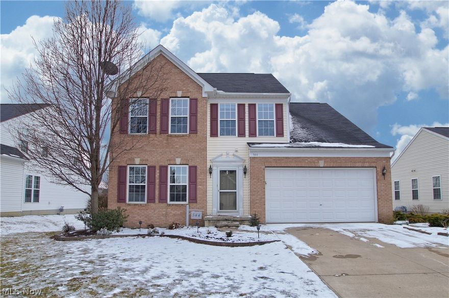 Welcome to this spacious Colonial located on a premium home-site in the desirable Heisley Park community w/ Riverside Schools! This home features 4 bedrooms, 3.5 bathrooms, 9 ft ceilings on 1st floor, 2 car attached garage, eat-in kitchen w/ gourmet island, morning room, family room w/ fireplace & built-ins w/ outlets on every shelf, formal dining room, 1st floor laundry room, and a finished basement w/ full bath and a bonus room. In addition, garage and unfinished area of the basement includes built-in shelves. The Owners Suite features Cathedral ceiling and on-suite bath w/soaking tub, stand-up shower, and double vanity! A low maintenance vinyl fenced-in yard w/ patio & a play set completes the tour! Since purchasing the home, the owners have spent thousands of dollars on home improvements making it in the condition it is today. Updates include but are not limited to: replaced carpet in living room, stairs, & upstairs hallway, installed kitchen back splash, installed built-in shelves