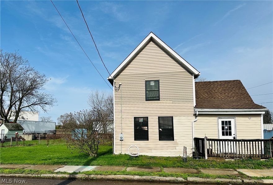 This 2-story home presents a solid investment opportunity. Home offers 3 bedrooms and 1 full bathroom. There is a nice side lot and off-street parking. The hard work has been started, including a new roof, new windows, new electrical work, and a new furnace and all duct work. This home is being sold as-is