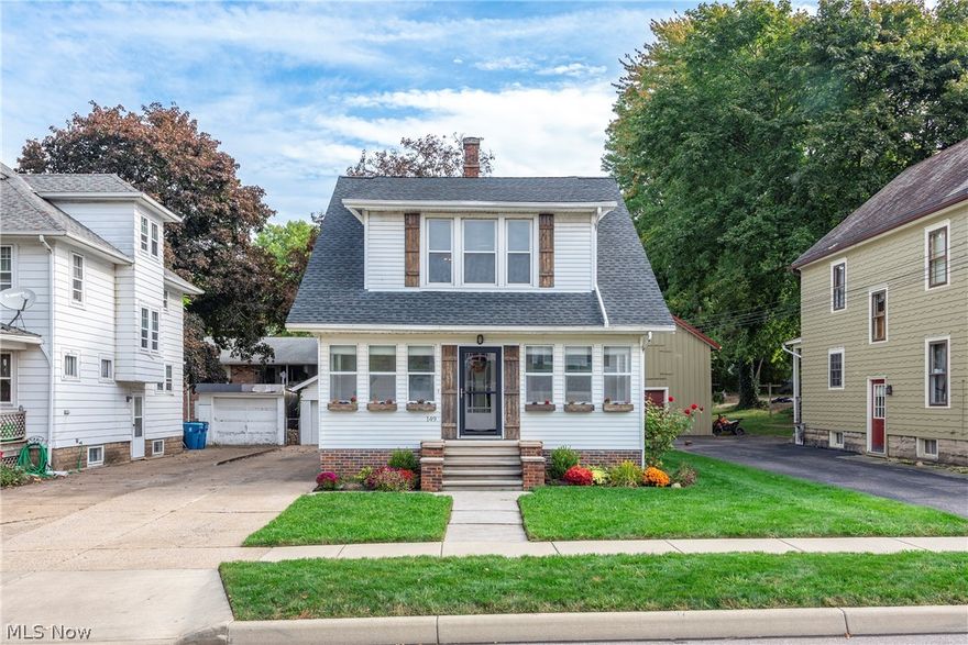 There is a perfect mixture of modern amenities, historic charm and gorgeous woodwork in this welcoming 3 bedroom home in Downtown Amherst! Enjoy sitting in your welcoming enclosed and updated front porch. Then, enter into the lovely living room with new laminate floors and a beautiful sandstone fireplace! The formal dining room is perfect for dinner parties with new modern paneling and a built-in bench. The large, eat-in kitchen was beautifully remodeled in 2019 with mahogany cabinets, granite countertops, vinyl floors, new recessed lighting and SS appliances that are all included! Exit through the glass sliding door and dine al fresco on the new concrete patio! Upstairs has refinished hardwood floors throughout, a spacious master bedroom with W/I closet, 2 other bedrooms with large closets and a large updated bathroom. The walk up attic is great for even more storage. Downstairs, there is a partially finished basement, enclosed toilet, laundry area, more storage space and a room that